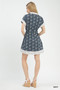 Umgee Border Print Belted Shirt Dress