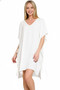 Zenana Woven Airflow Tie Side Cover Up