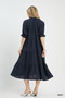 Umgee Solid Tiered Midi Dress