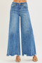 RISEN High Rise Ankle Wide Jeans