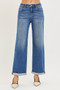 RISEN Full Size High Rise Relaxed Fit Ankle Straight Cuff Jeans Plus Size