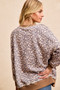 BiBi Leopard Printed French Terry Sweatshirt