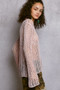 POL Openwork Round Neck Knit Cover Up