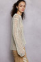 POL Openwork Round Neck Knit Cover Up