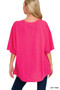 Zenana Cotton Short Sleeve Oversized Tunic Tee