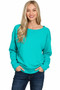 Zenana Fleece Boat Neck Sweatshirt
