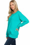 Zenana Fleece Boat Neck Sweatshirt