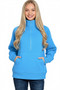 Zenana Half Zip Fleece Sweatshirt with kangaroo Pocket