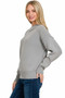 Zenana Wide Neckband Drop Shoulder Sweater