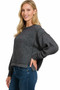 Zenana Brushed Melange Hacci Oversized Pullover