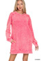 Zenana French Terry Acid Washed Dress with Pockets
