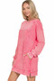 Zenana French Terry Acid Washed Dress with Pockets