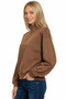 Zenana Scuba Half Zip Pullover Sweatshirt