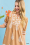 Umgee Paisley Mandala Print Babydoll Dress