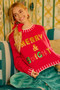 BiBi Christmas Theme Sequin Lattering Sweater
