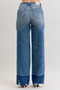 Judy Blue Raw Hem High Waist Column Straight Jeans