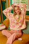 BiBi Towel Texture Floral Pattern Sweater