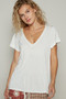 POL Basic V-Neck Short Sleeve T-Shirt