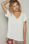 POL Basic V-Neck Short Sleeve T-Shirt