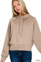Zenana Drawstring Scuba Hoodie
