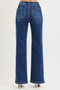 RISEN Full Size High Rise Wide Leg Jeans with Front Tie Detail Plus Size