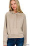 Zenana Drawstring Scuba Hoodie