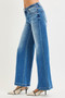 RISEN Full Size Mid Rise Wide Leg Jeans with Flared Look Plus Size