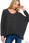 Zenana Dolman Sleeve V-Neck Sweater