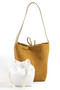Fame Bucket Pouch Faux Suede Tote Bag