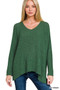 Zenana Dolman Sleeve V-Neck Sweater