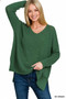 Zenana Dolman Sleeve V-Neck Sweater