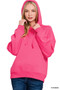 Zenana Drawstring Relaxed Fit Fleece Hoodie