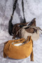 Fame Half Moon Fringe Buckle Strap Hobo Bag