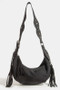 Fame Half Moon Fringe Buckle Strap Hobo Bag