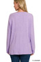 Zenana Viscose Long Sleeve Front Pockets Sweater
