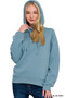 Zenana Drawstring Relaxed Fit Fleece Hoodie