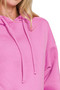 Zenana Drawstring Relaxed Fit Fleece Hoodie