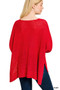 Zenana Dolman Sleeve V-Neck Sweater