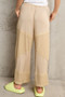 POL Elastic Waistband Wide Leg Pants with Drawstring