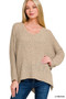Zenana Dolman Sleeve V-Neck Sweater