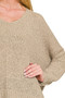 Zenana Dolman Sleeve V-Neck Sweater