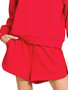 Zenana Scuba Long Sleeve Sweatshirt and Shorts Set
