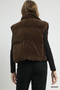 Umgee Sherpa-Lined Zip Vest with Drawstring Hem