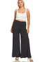 Zenana Full Size Fold Over Waist Comfy Wide Leg Pants Plus Size