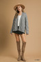 Umgee Chunky Cable Knit Open Front Cardigan