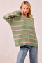 BiBi Striped Long Sleeve Sweater
