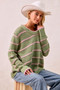 BiBi Striped Long Sleeve Sweater
