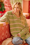 BiBi Striped Long Sleeve Sweater