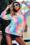 BiBi Tie Dye French Terry Hoodie with Kangaroo Pocket