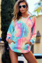 BiBi Tie Dye French Terry Hoodie with Kangaroo Pocket